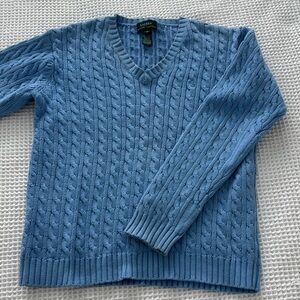 Lauren Ralph Lauren Blue Cable Knit Sweater